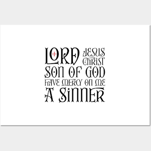 The Jesus Prayer - Prayer of the Heart - Black Posters and Art